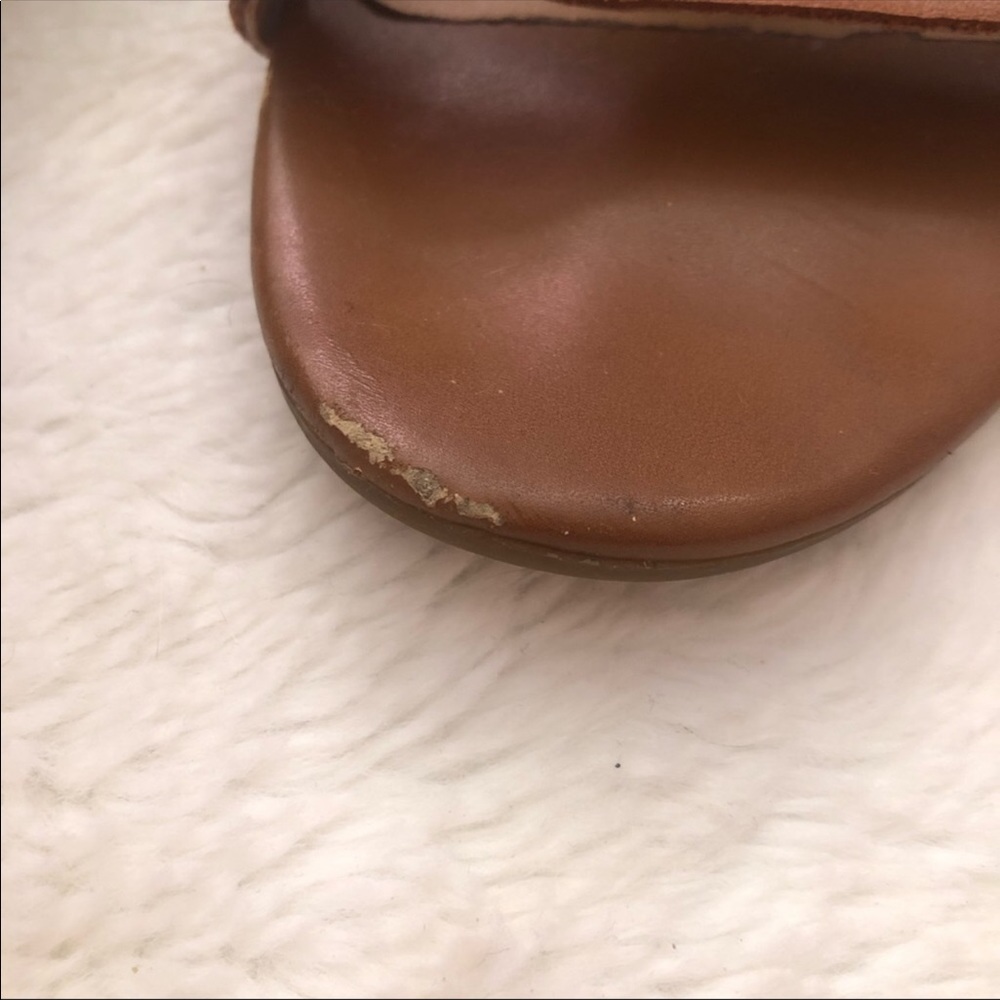 Franco Sarto Brown Wedge Sandals - Picture 4 of 8